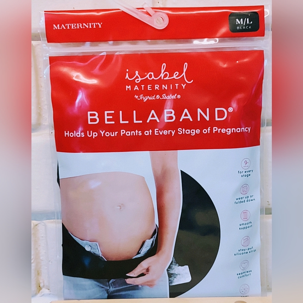 ISABEL MATERNITY BELLA BAND (HOLDS UP YOUR PANTS DURING PREGNANCY) SIZE  M/L